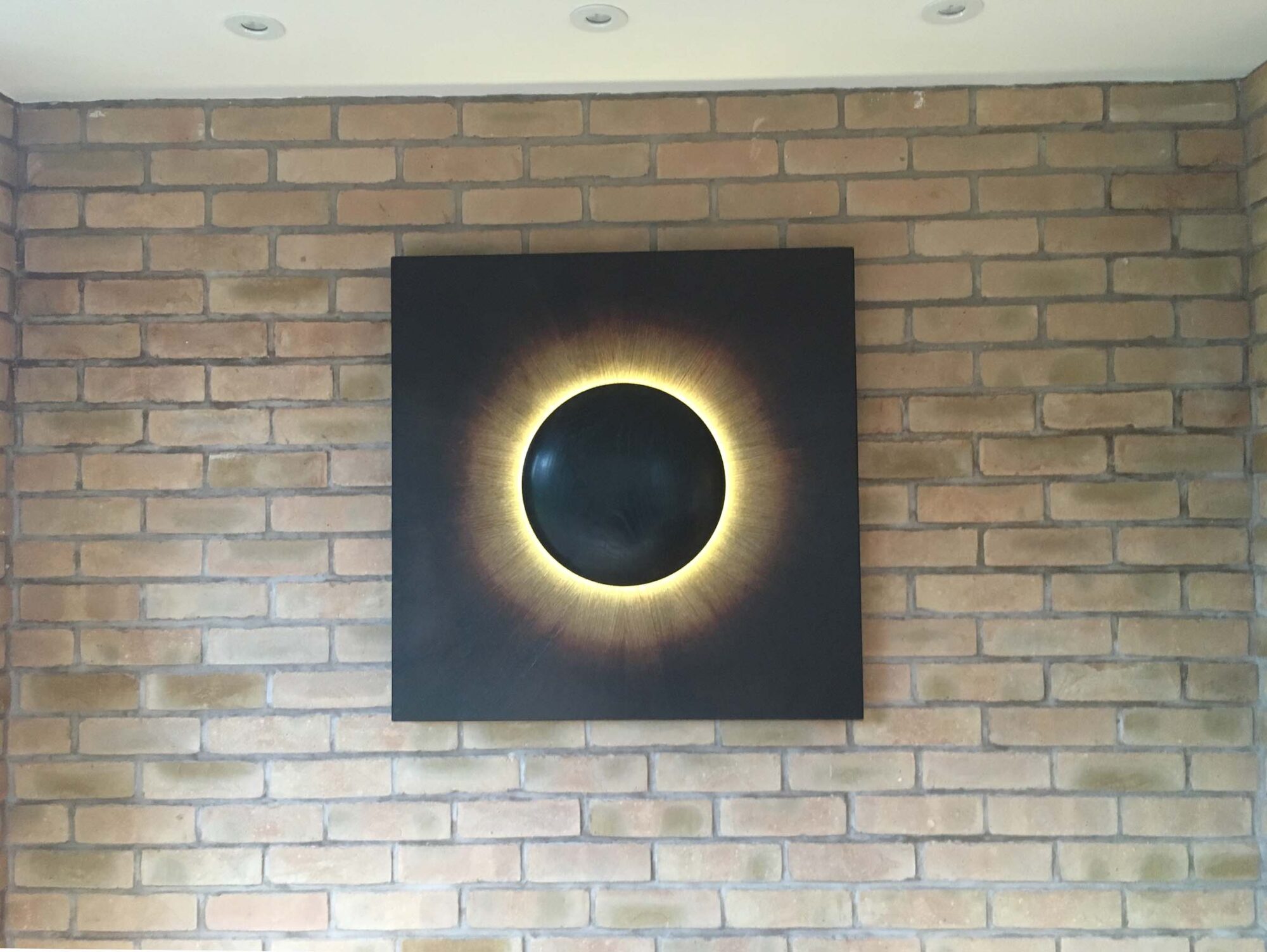 Corona illuminated artwork